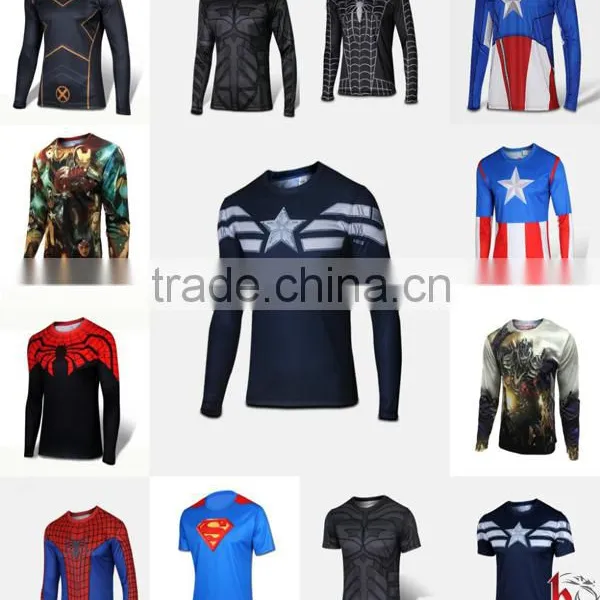 All Super Hero Sublimation Long Sleeves Compression Wear