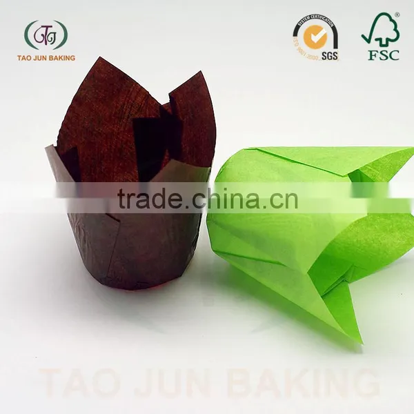 Baking Cups for Candy /Flower Petal Paper Cups FSC Certificated Paper Customized Colors photo-3