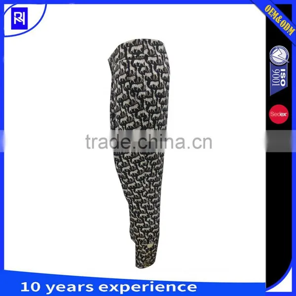 Casual Silk Printed Trousers photo-3