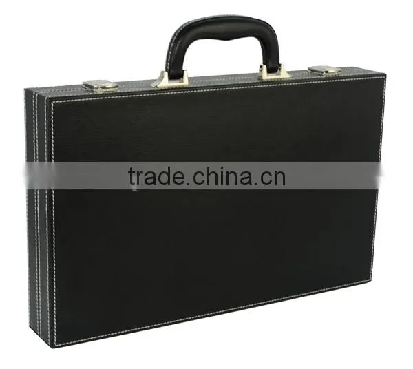 Leather Travel Suitcase of Backgammon Set photo-3