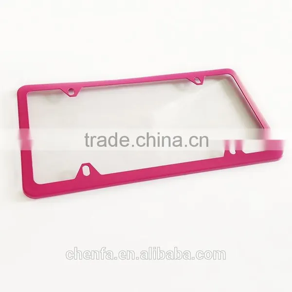 2015 Wholesale Pink Custom License Plate Frames photo-2