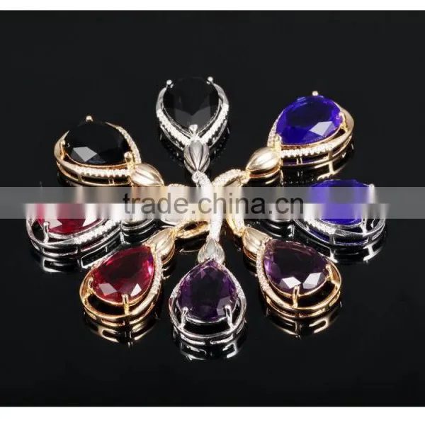 New Products 2016 Fashion Women Gold Jewelry Heart Shape cz Pendant photo-4