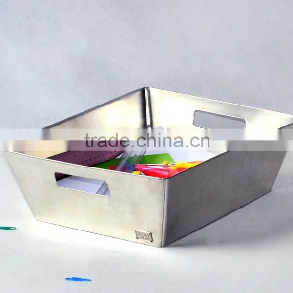 Tin Desk File Organizer Letter Tray Document storage Holder
