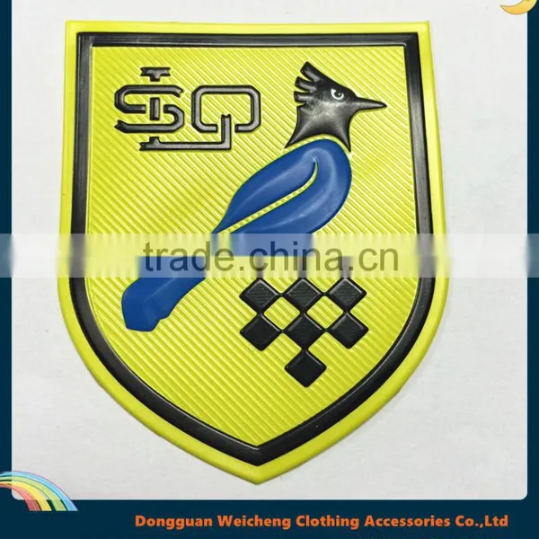 Custom Shaped 3D Embossed Silicone Soft PVC Patch photo-3