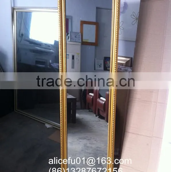 Cheap Antique Golden Framed Mirror Standing Dressing Mirror