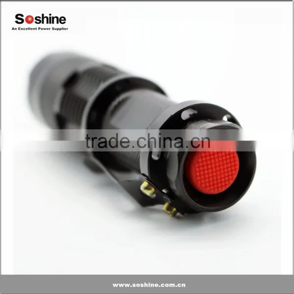 Soshine 300lm Mini Led Flashlight Torch Adjustable Focus Zoom Light Lamp photo-2