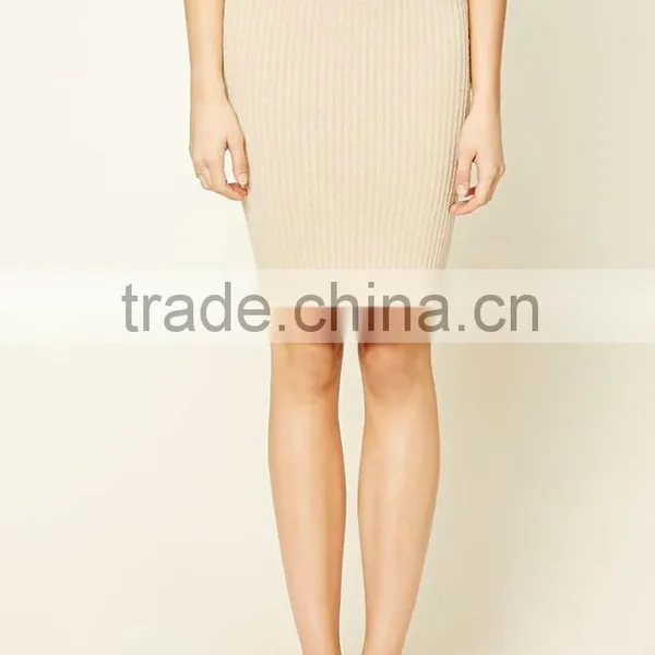 New Arrival Elegant Bodycon Mature Lady Pencil Midi Skirt photo-6