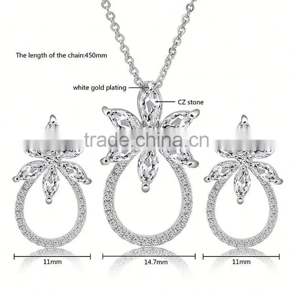 Wholesale Silver Cubic Zirconia Jewelry Set photo-6