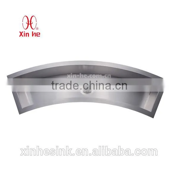 Stainless Steel Commercial Circular Arc Indoor Hotel Bar Sink Hand Wash Basin for Public Use Quality Choice photo-2