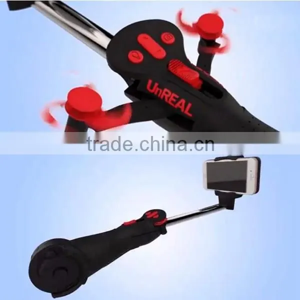 New Premium LED Light Unreal Automated Extension Bluetooth Selfie Stick With Fan