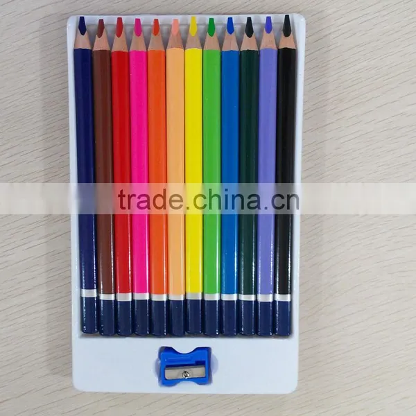7" Jumbo Size Triangular Shape High Quality 5.0mm Color Lead Tri-grip Color Pencil With Dipped End photo-2