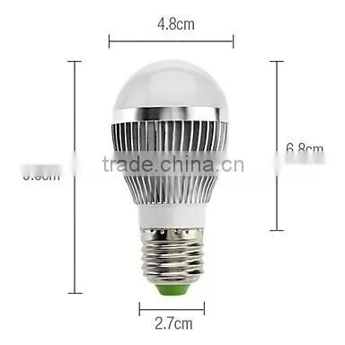 E27 4.5W 15x5630SMD 260LM 3000K Warm White Light LED Ball Bulb (220V) photo-5