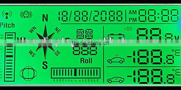 Custom TN LCD Display Speedmeter