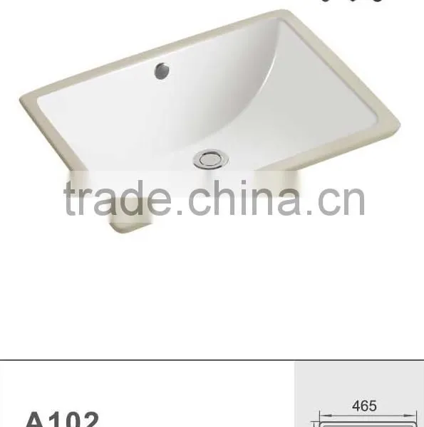 CUPC Certificate Undercounter Basin Rectangular Basin A102