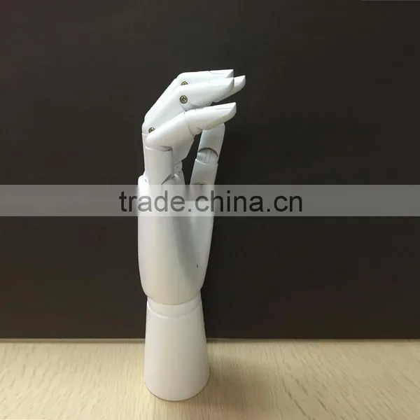 White Wooden Hand for Drawing for Window Display Men Wooden Hand 29.5 cm Wooden Hand Display Hand Factory photo-2