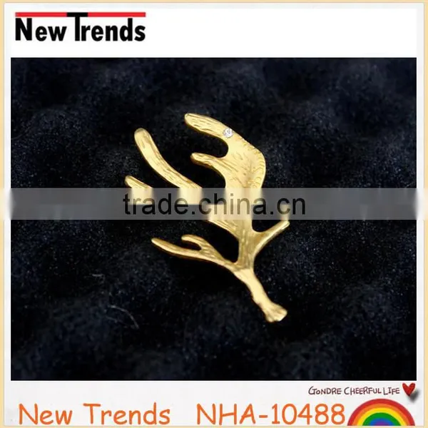 Wholesale Women Hair Accessories Jewelry Gold Plated Deer Antlers Hair Clips photo-6