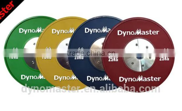 High Quality Olympic Color Rubber Bumper Weight Plates Barbell Plates photo-5
