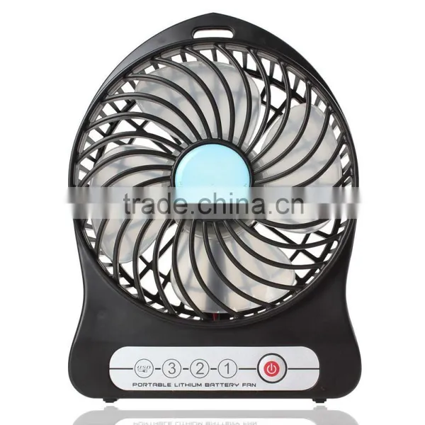 Promotional Small Rechargeable Electric Table Fan With Lithium Battery photo-6