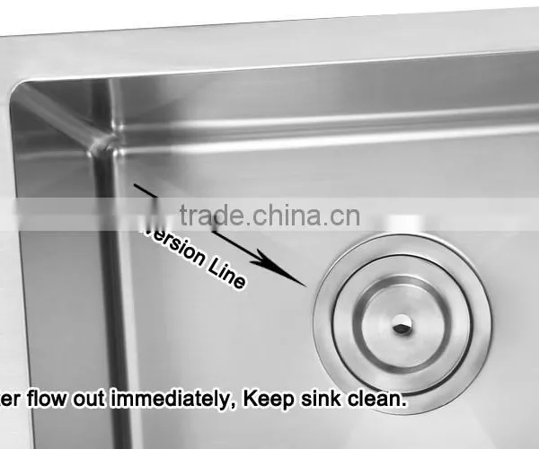 R10-7845 Kitchen Equipments for Restaurant Satin Surface Undermount Single Handmade Kitchen Sink photo-2