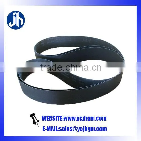 Glass Black Silicone Flat Belt