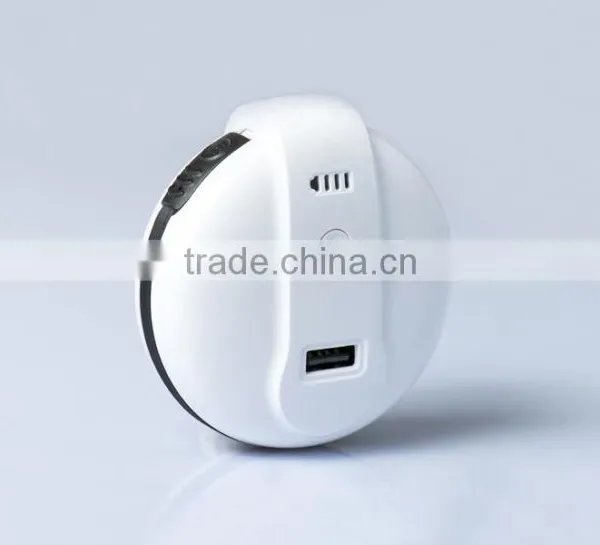 3200mAh Mini Rechargeable Portable Charger With Wall Charger Output USB Port photo-5