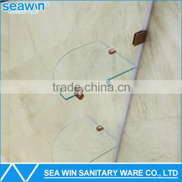 China Manufacturer Best Custom Bathroom Frameless Pivot Hinge Fibreglass Shower Cubicle Sizes Bathtub Shower Enclosure Wiht Tray Quality Choice photo-5