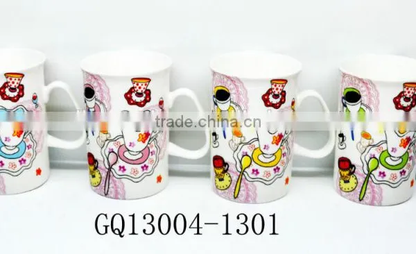 Cheap Sale Fine Bone China Tea Cups With Decals V-shape and Hand Bulk Packing photo-4