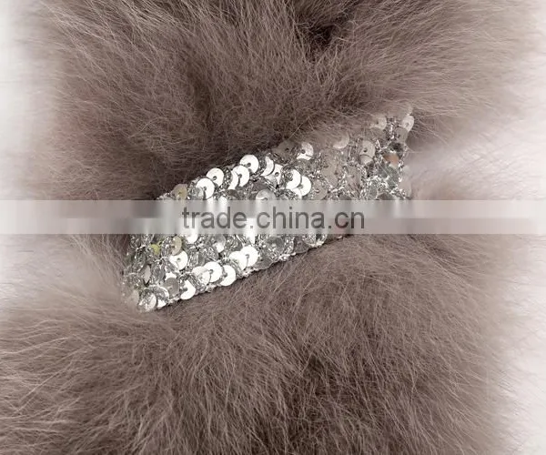2016 New Style Real Fox Fur Scarf/high Fashion Shiny Style Fur Scarf for Ladies KZ160083 Quality Choice photo-3