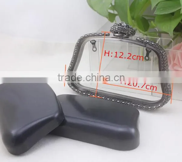 Nickle-free Box Purse Frame Bag Clutch Frame for Dressing Case photo-3