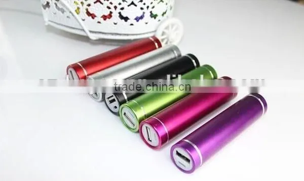 2016 Best Selling Cylinder Shaped Aluminum 2600mah Power Bank, Promotion 2600mah Power Bank photo-4