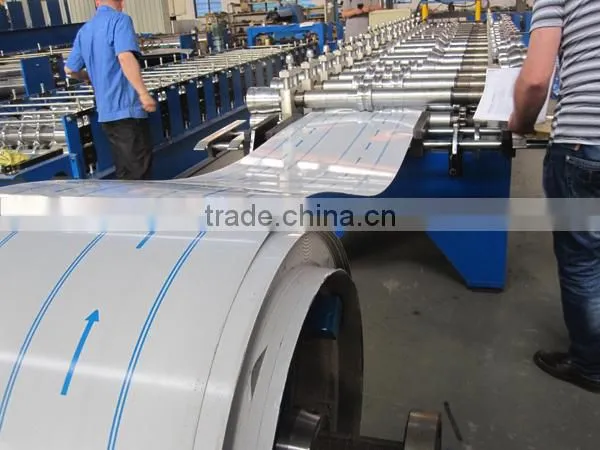 Joint-Hidden Galvanized Automatic Standing Seam Roofing Sheet Roll Forming Machine photo-4