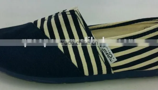 Pretty and Fashion Black/beige Ladies' Canvas Casual Shoes