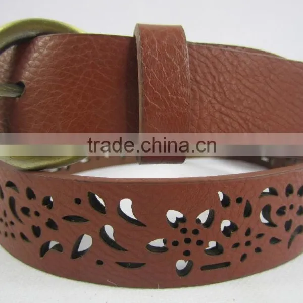 Women's Perforated Jeans Garment Belt for Trousers