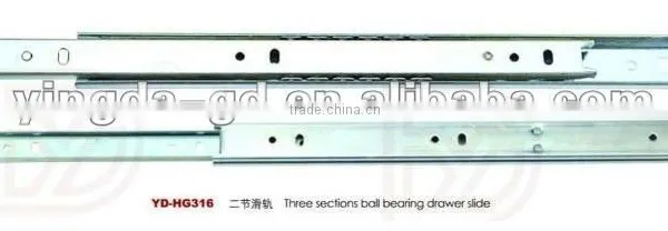 Two Sections Mini Ball Bearing Drawer Slide/table Slide From Slide Factory