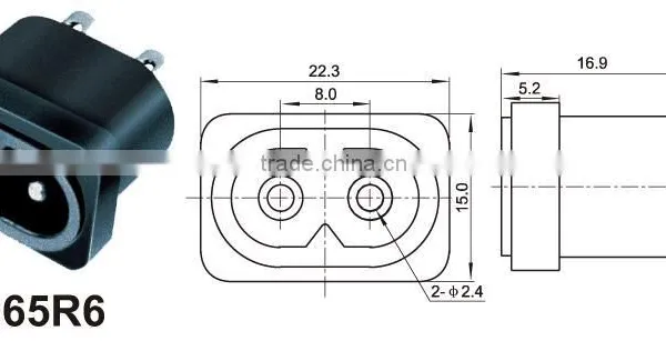 Green DC Male and Female Connector,Nice Price Male Connector DC Jack 5.5mm*2.1mm photo-4