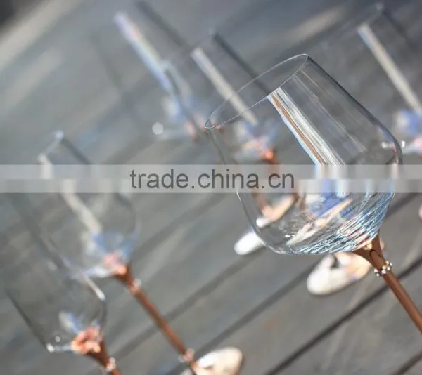 Custom Wine Glass Glitter Gold Vodka Glasses Drinking Spirit Glass Crystal Juice Glassware photo-3
