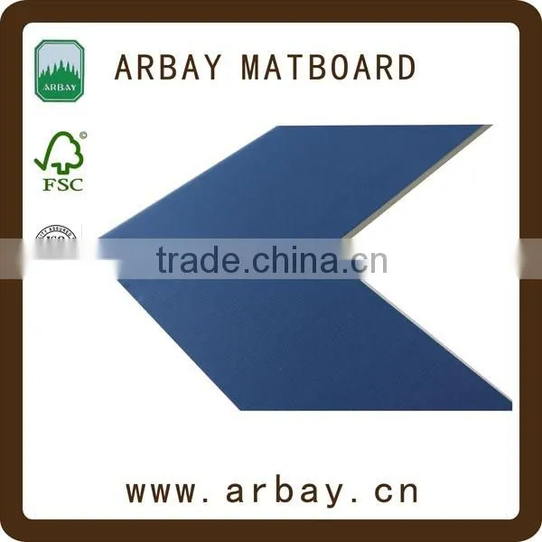Precut 1.0mm 2.0mm 3.0mm Whitecore Vintage Linen Suede Matboards for Frame photo-4