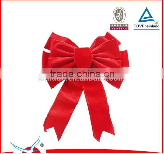 Holiday and Gift Packing Use Velvet Christmas Ribbon Bow photo-6