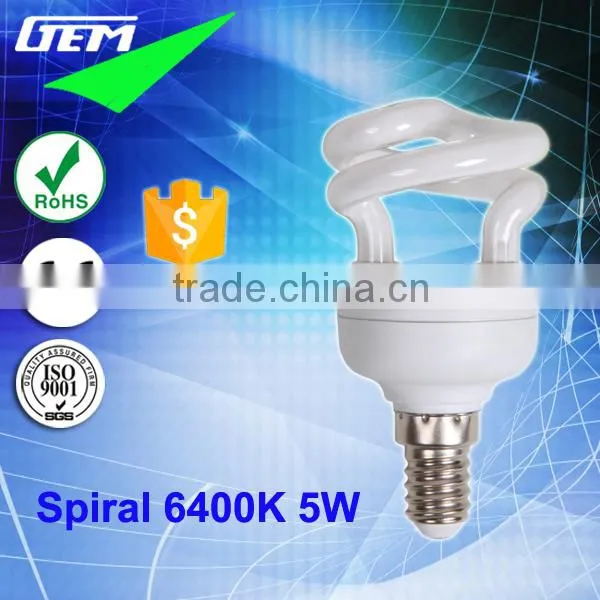 CE ROHS U Spiral Shapes 5-20W Energy Saving Bulb E14 With 8000Hours Life photo-2
