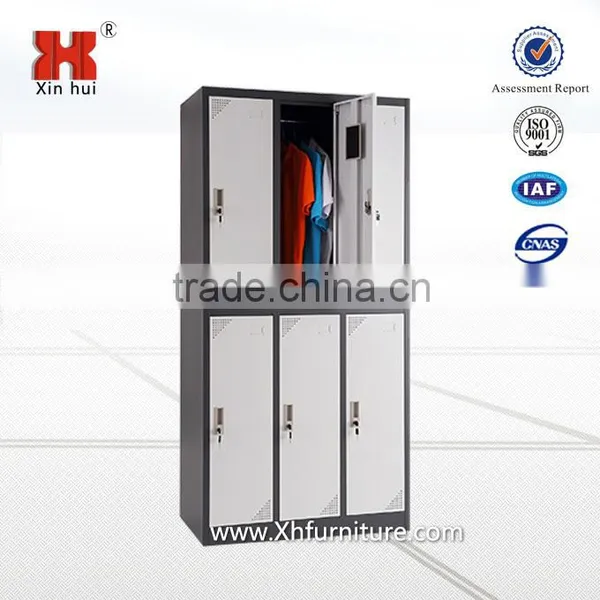 6 door steel staff locker cabinet/gym lockers