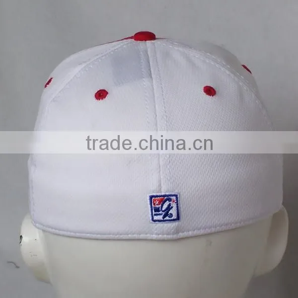 Spandex Cotton and Mesh Flex Fitted Cap With Embroidery photo-3