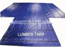 Light Weight Lumber Tarp w/ 8' Drops, 3 Rows of D-Rings & Grommets.