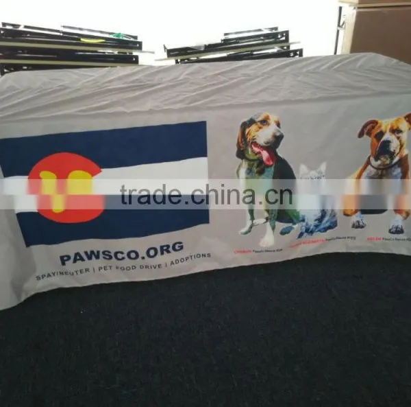 Whosale Polyester Rectangular Type Table Cover With Logo photo-4