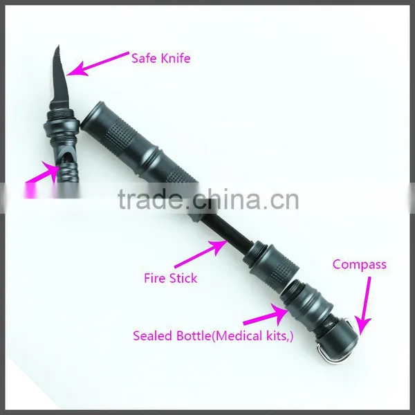 Useful Protection Tool Outdoor Survival Tool With Knife and Compass for Self-defense