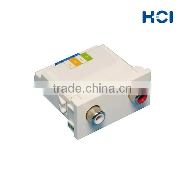 Screw Terminal Type 2RCA Stereo Audio A/V Module photo-2
