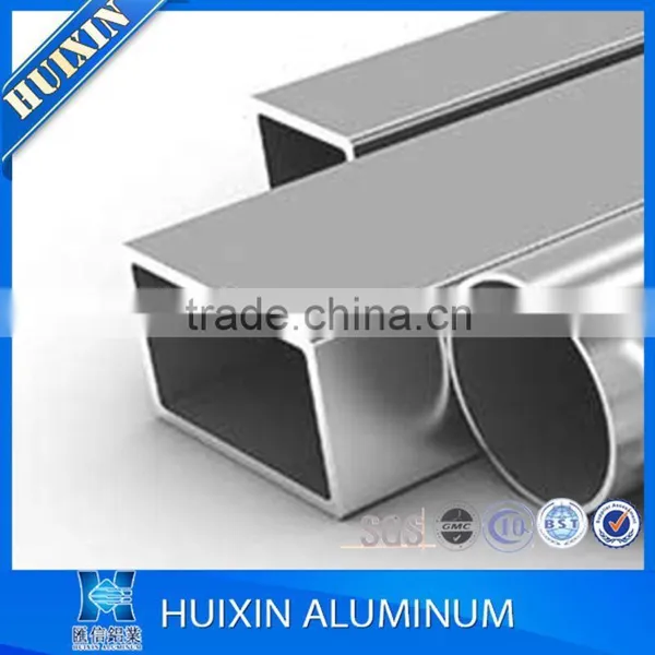 Anodized/powder coated aluminum tube/pipe rectangular aluminum profiles