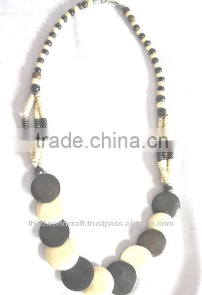 Necklace Made of Buffalo Bone and Horn