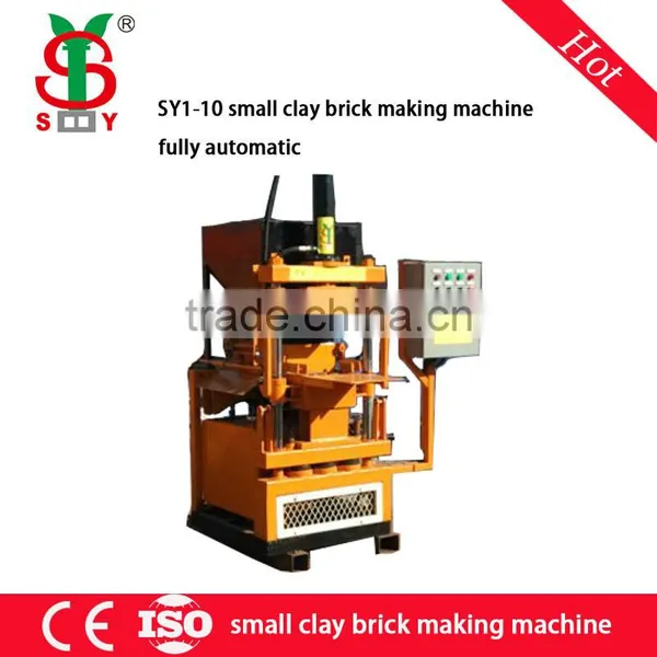 SY1-10 Automatic Clay Interlocking Brick Machine Price for Sale
