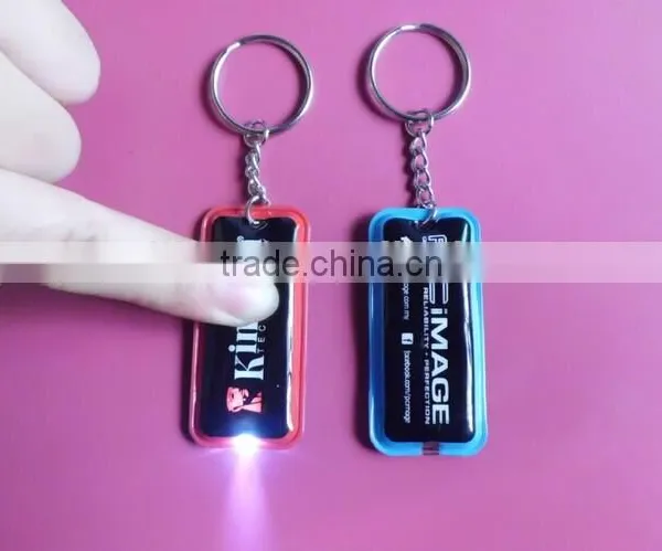 custom design led keychain promotion keychain light