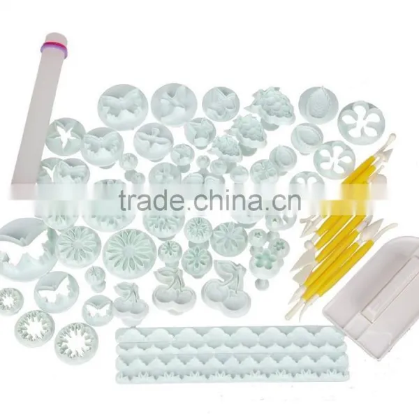 68 Piece Fondant Cakes Baking Embossing Decorating Plunger Tools Set photo-2